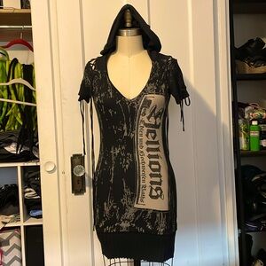 SALVAGE “HELLIONS” DRESS SMALL 💯 cotton 🇺🇸